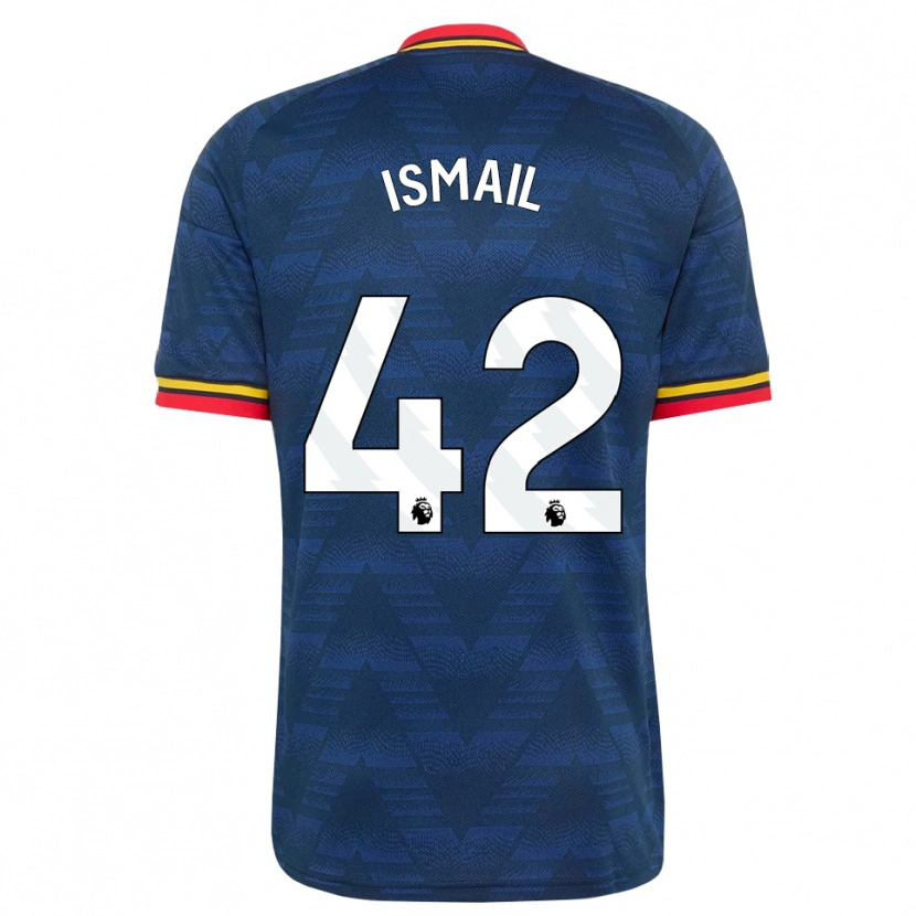 Danxen Børn Cam'ron Ismail #42 Midnatsblå Gul Rød Udebane Spillertrøjer 2026/27 Trøje T-Shirt