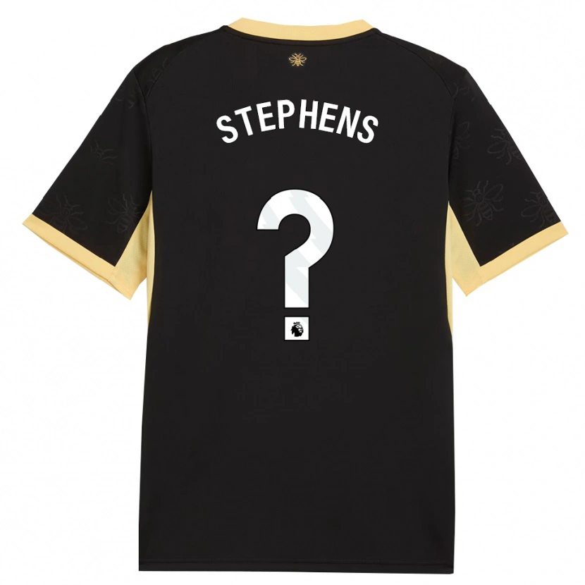 Danxen Børn Mason Stephens #0 Sort Gul Udebane Spillertrøjer 2026/27 Trøje T-Shirt
