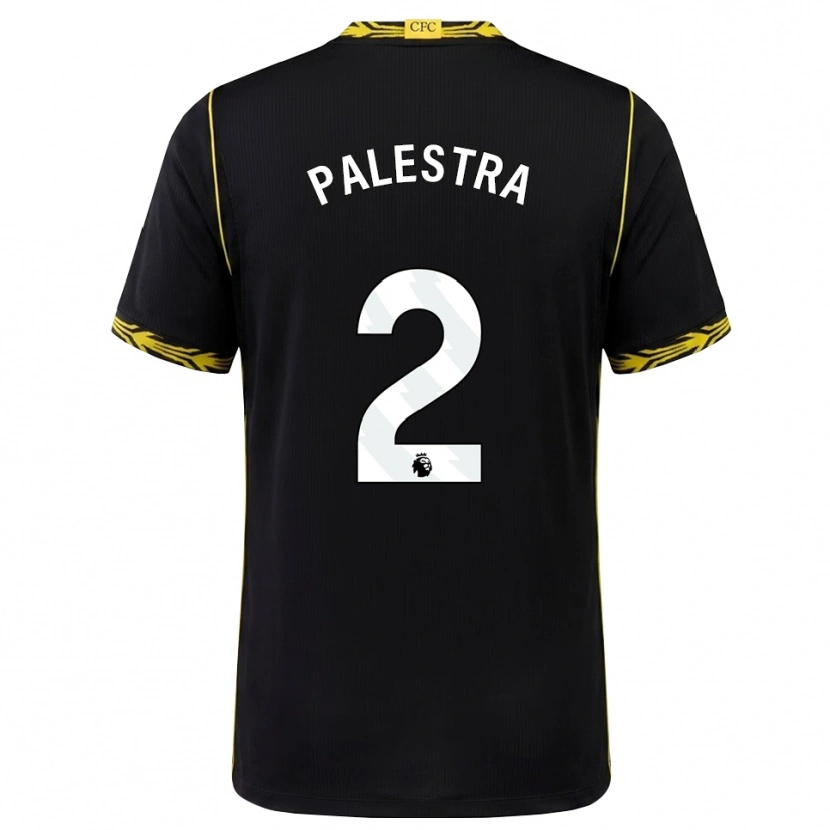 Danxen Børn Marco Palestra #2 Sort Gul Udebane Spillertrøjer 2026/27 Trøje T-Shirt