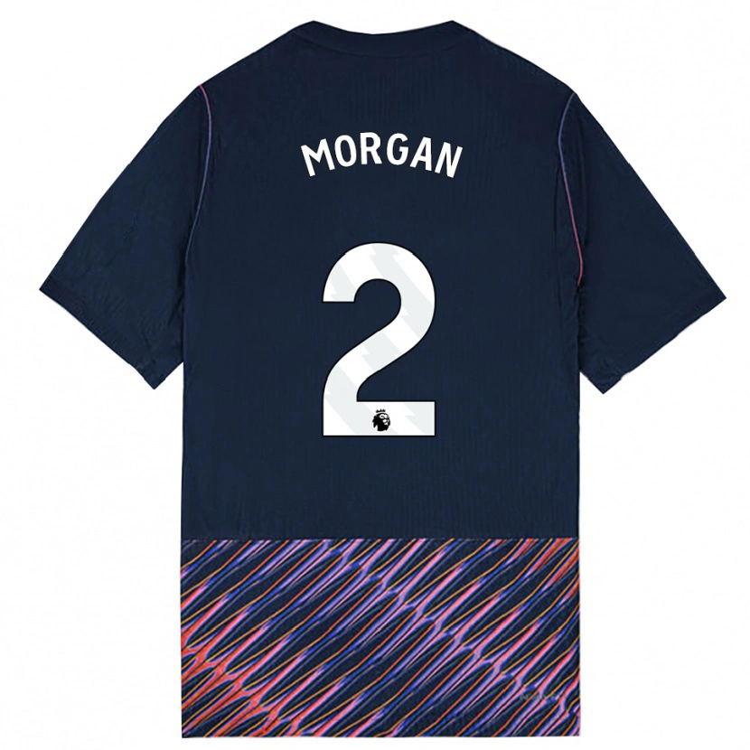 Danxen Børn Esther Morgan #2 Kongeblå Hvid Udebane Spillertrøjer 2026/27 Trøje T-Shirt