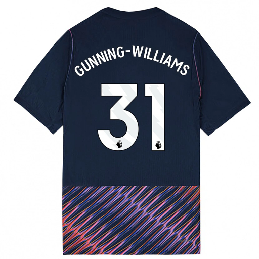 Danxen Børn Lenna Gunning-Williams #31 Kongeblå Hvid Udebane Spillertrøjer 2026/27 Trøje T-Shirt