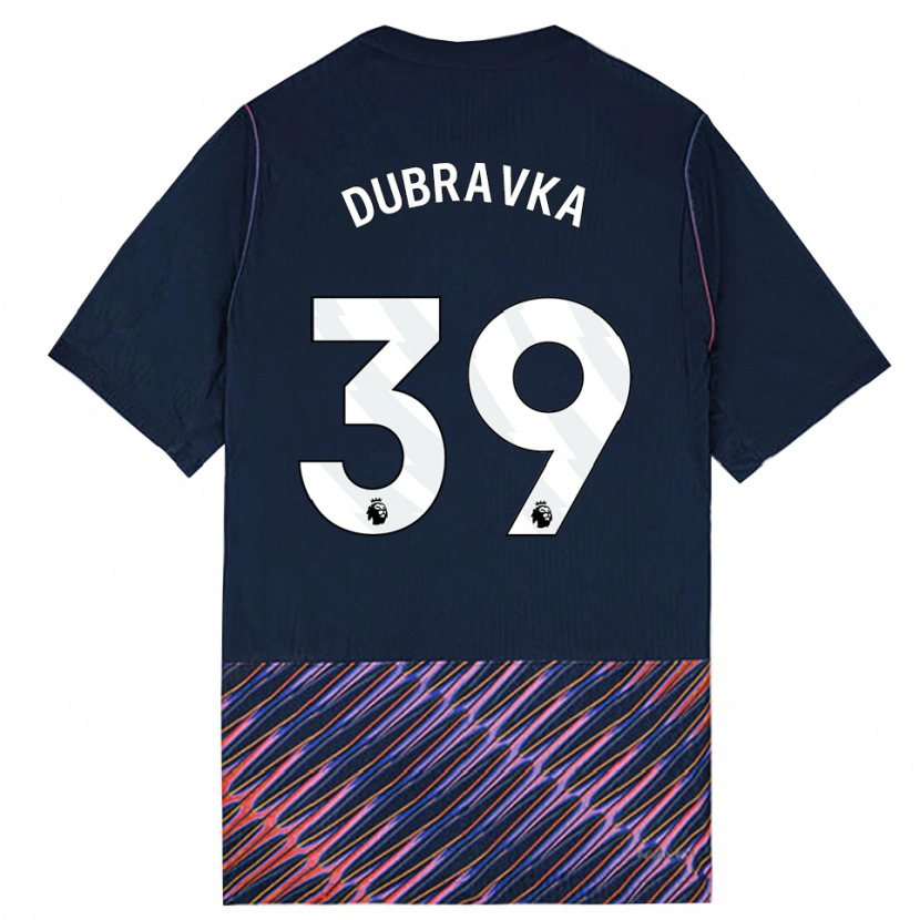 Danxen Børn Martin Dúbravka #39 Kongeblå Hvid Udebane Spillertrøjer 2026/27 Trøje T-Shirt
