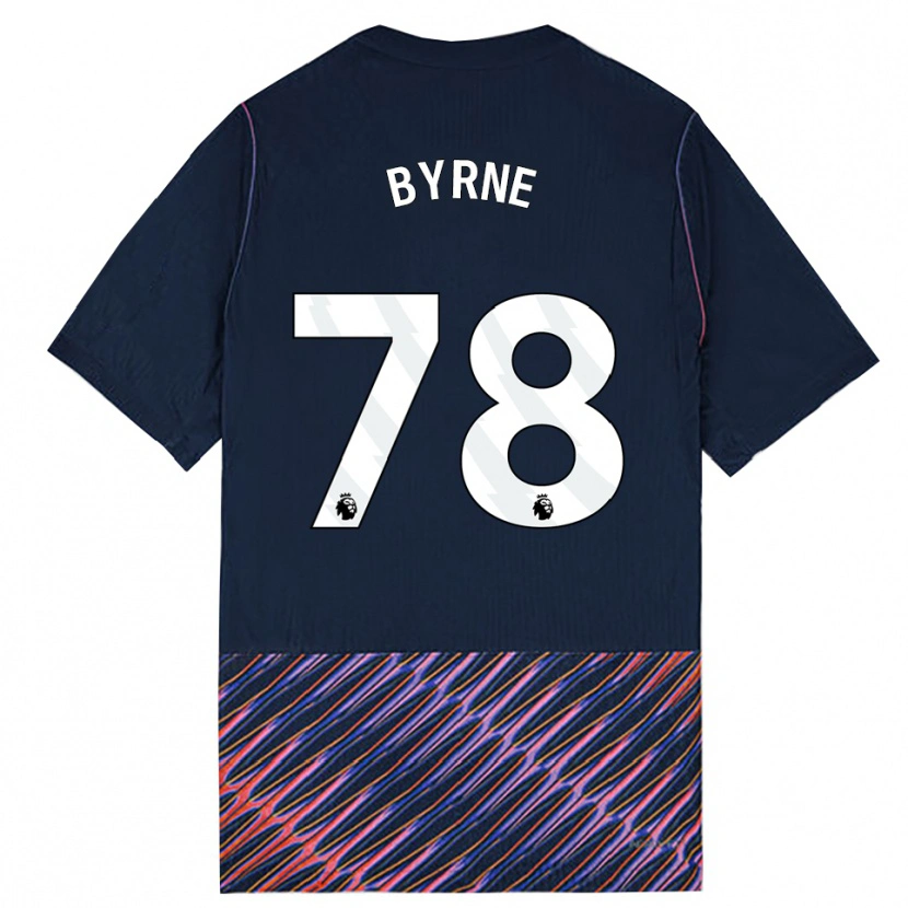 Danxen Børn Harry Byrne #78 Kongeblå Hvid Udebane Spillertrøjer 2026/27 Trøje T-Shirt