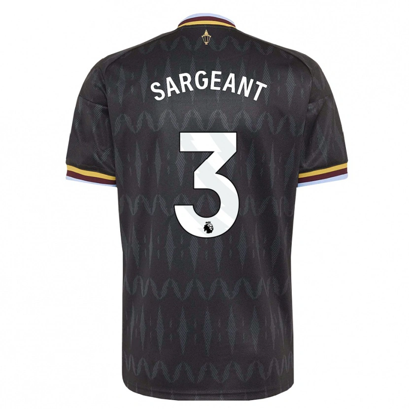 Danxen Børn Meaghan Sargeant #3 Kornblomstblå Sort Gul Udebane Spillertrøjer 2026/27 Trøje T-Shirt