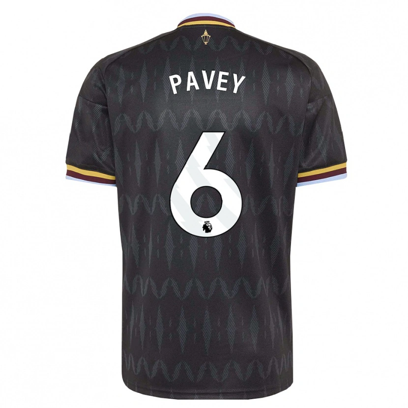 Danxen Børn Charlie Pavey #6 Kornblomstblå Sort Gul Udebane Spillertrøjer 2026/27 Trøje T-Shirt