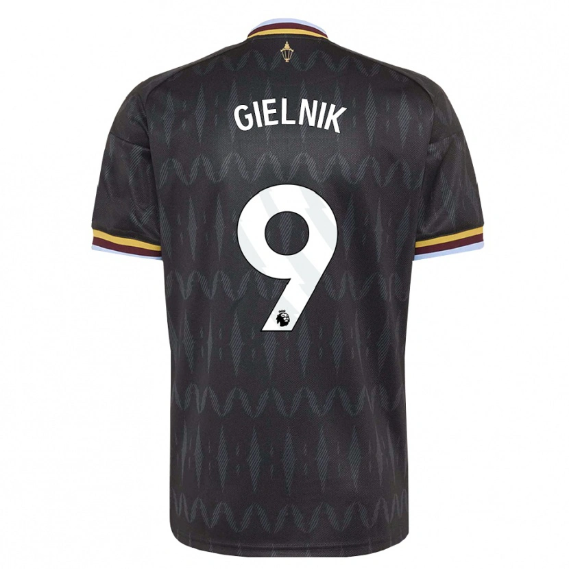 Danxen Børn Emily Gielnik #9 Kornblomstblå Sort Gul Udebane Spillertrøjer 2026/27 Trøje T-Shirt