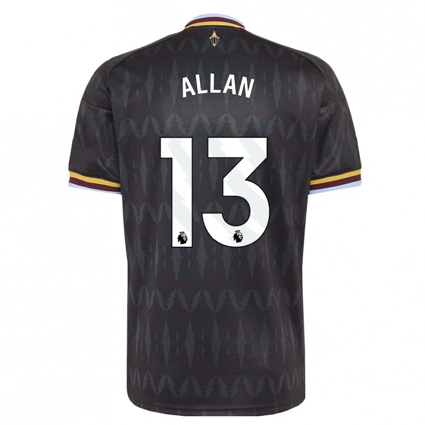 Danxen Børn Jack Allan #13 Kornblomstblå Sort Gul Udebane Spillertrøjer 2026/27 Trøje T-Shirt