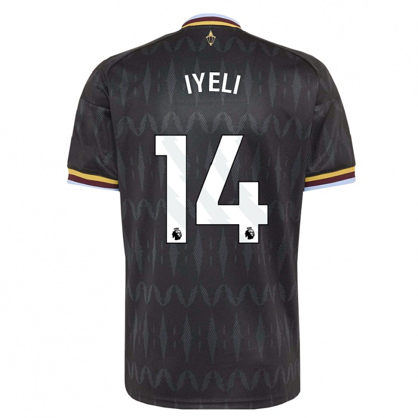 Danxen Børn Mj Iyeli #14 Kornblomstblå Sort Gul Udebane Spillertrøjer 2026/27 Trøje T-Shirt