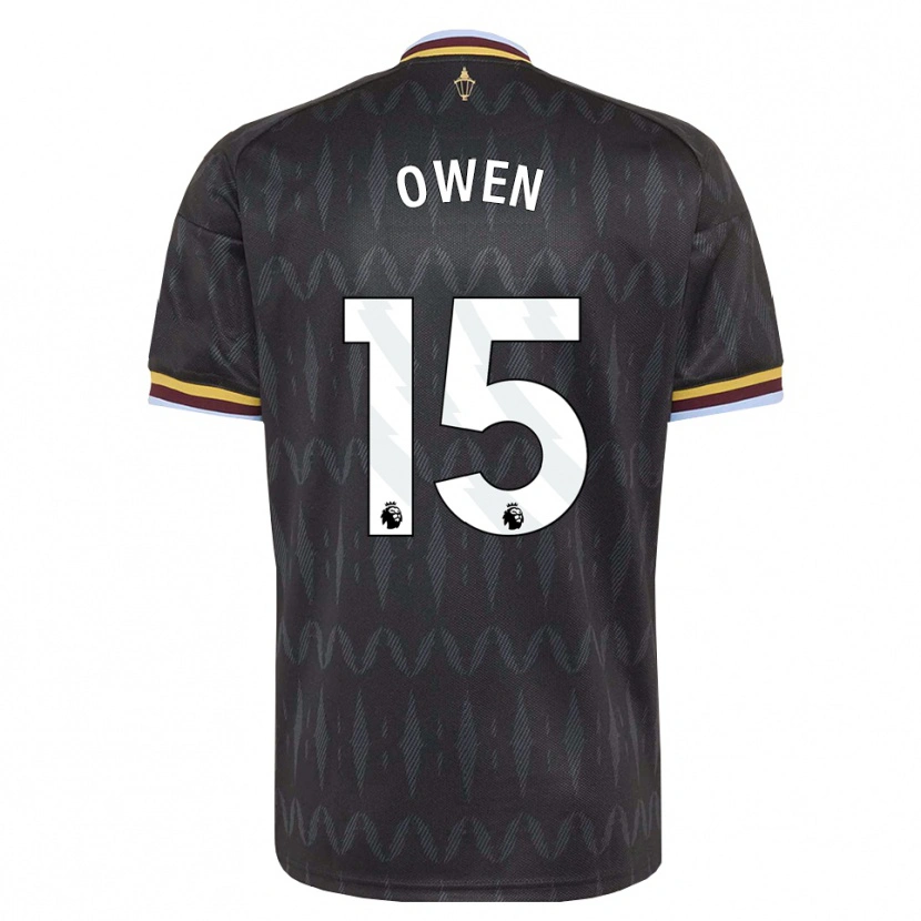 Danxen Børn Curtis Owen #15 Kornblomstblå Sort Gul Udebane Spillertrøjer 2026/27 Trøje T-Shirt