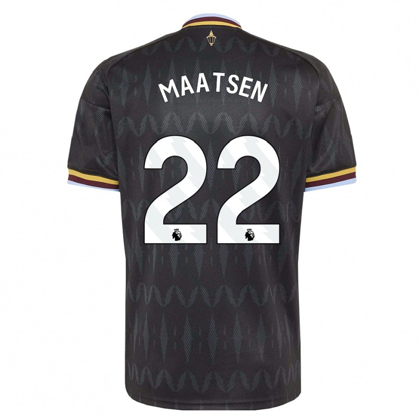 Danxen Børn Ian Maatsen #22 Kornblomstblå Sort Gul Udebane Spillertrøjer 2026/27 Trøje T-Shirt