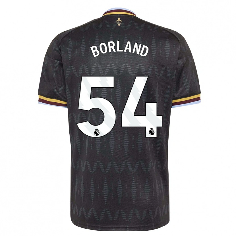 Danxen Børn Aidan Borland #54 Kornblomstblå Sort Gul Udebane Spillertrøjer 2026/27 Trøje T-Shirt