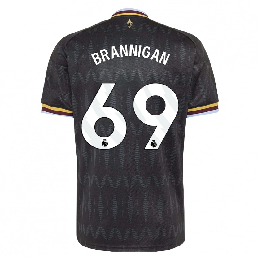 Danxen Børn Cole Brannigan #69 Kornblomstblå Sort Gul Udebane Spillertrøjer 2026/27 Trøje T-Shirt