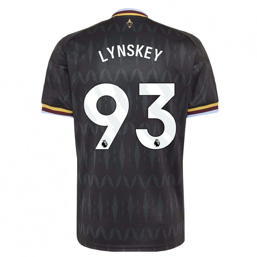 Danxen Børn Alfie Lynskey #93 Kornblomstblå Sort Gul Udebane Spillertrøjer 2026/27 Trøje T-Shirt