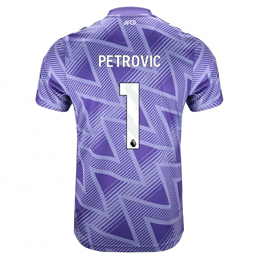 Danxen Børn Djordje Petrovic #1 Blegviolrød Hvid Udebane Spillertrøjer 2026/27 Trøje T-Shirt