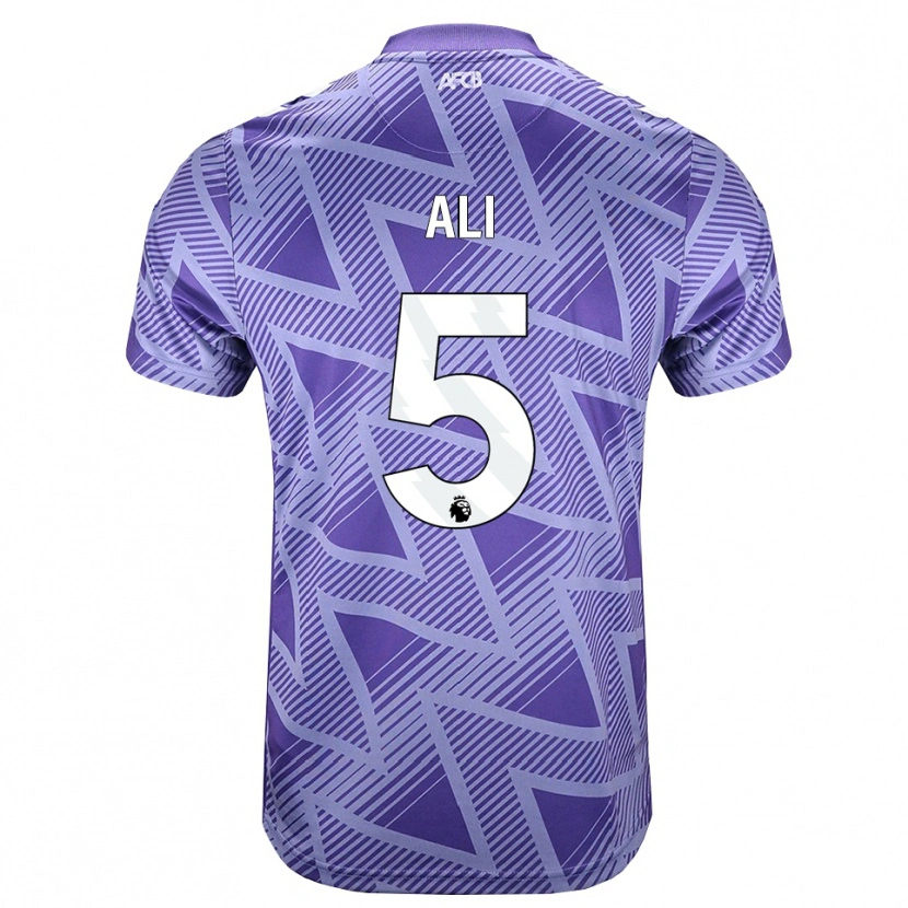 Danxen Børn Ameer Ali #5 Blegviolrød Hvid Udebane Spillertrøjer 2026/27 Trøje T-Shirt