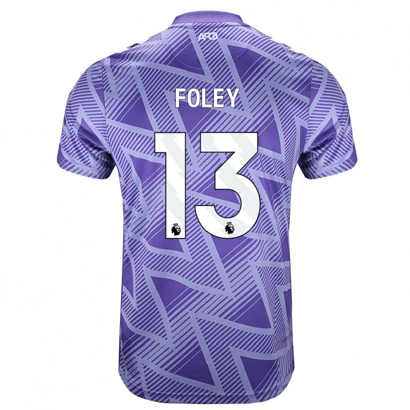 Danxen Børn Erin Foley #13 Blegviolrød Hvid Udebane Spillertrøjer 2026/27 Trøje T-Shirt