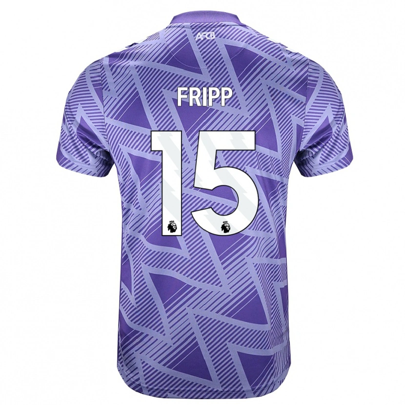Danxen Børn Kelly Fripp #15 Blegviolrød Hvid Udebane Spillertrøjer 2026/27 Trøje T-Shirt