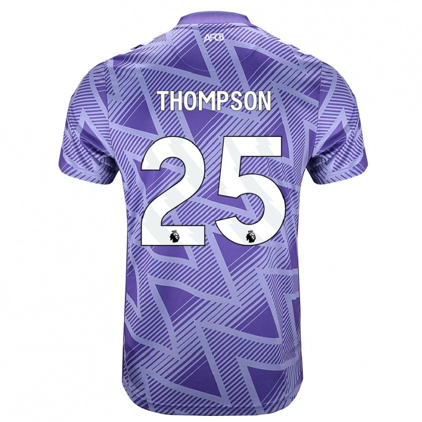 Danxen Børn Kenni Thompson #25 Blegviolrød Hvid Udebane Spillertrøjer 2026/27 Trøje T-Shirt