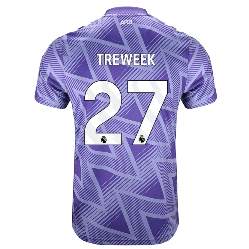 Danxen Børn Amber Treweek #27 Blegviolrød Hvid Udebane Spillertrøjer 2026/27 Trøje T-Shirt