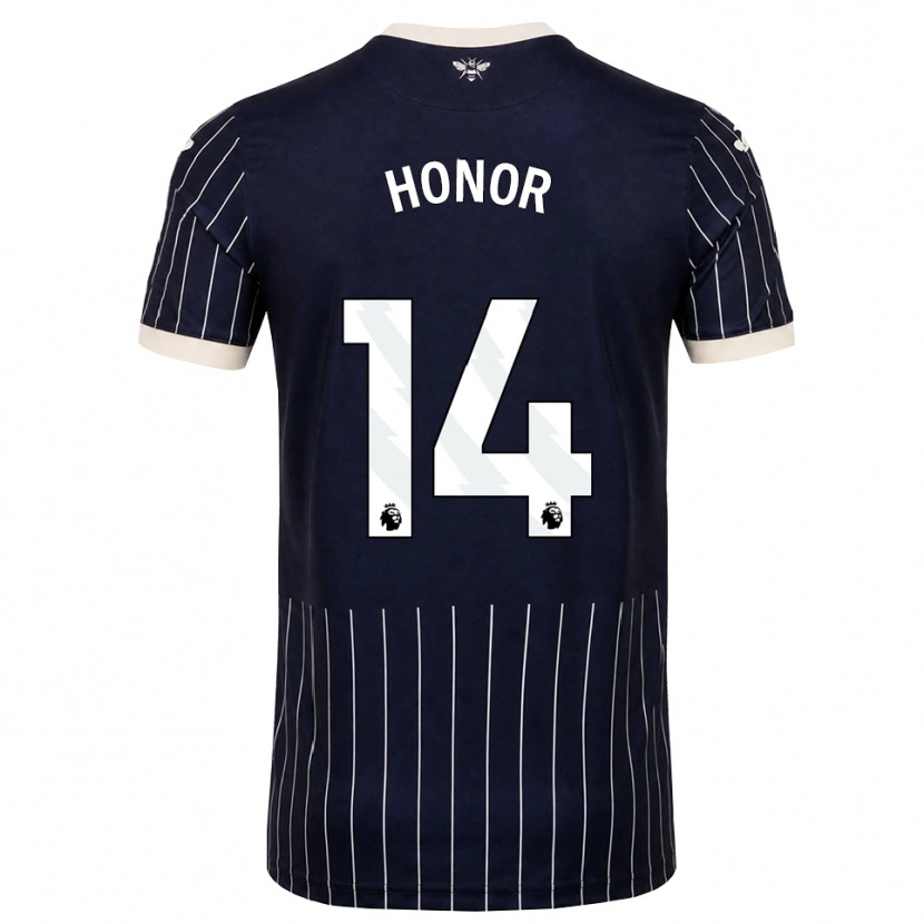 Danxen Børn Otis Honor #14 Sort Hvid Udebane Spillertrøjer 2026/27 Trøje T-Shirt