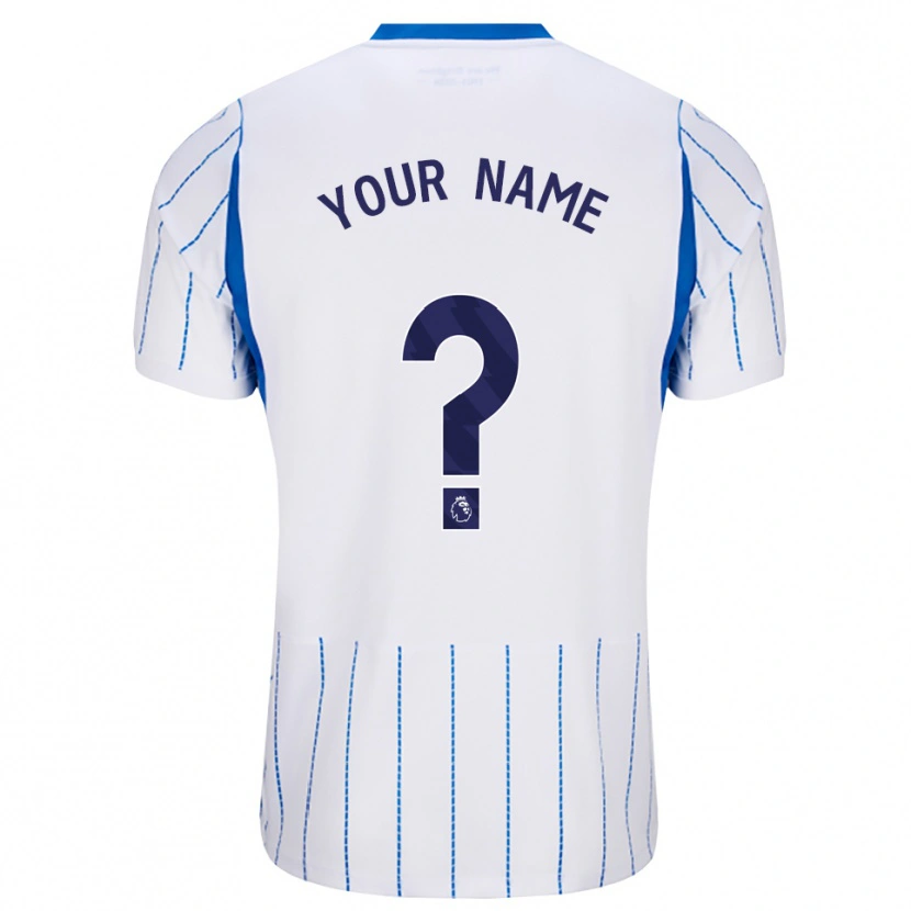 Danxen Børn Dit Navn #0 Jægerblå Hvid Udebane Spillertrøjer 2026/27 Trøje T-Shirt