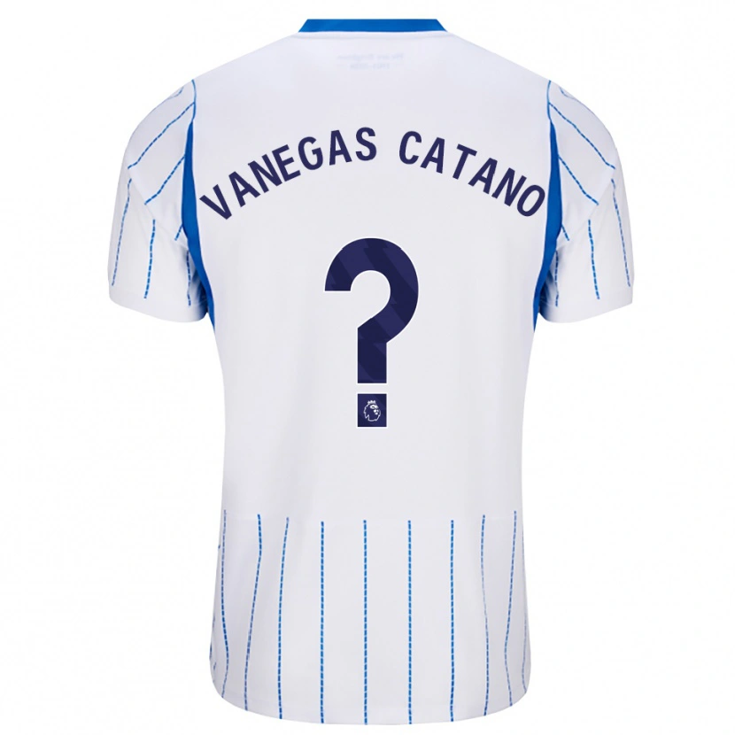 Danxen Børn Manuela Vanegas Catano #0 Jægerblå Hvid Udebane Spillertrøjer 2026/27 Trøje T-Shirt