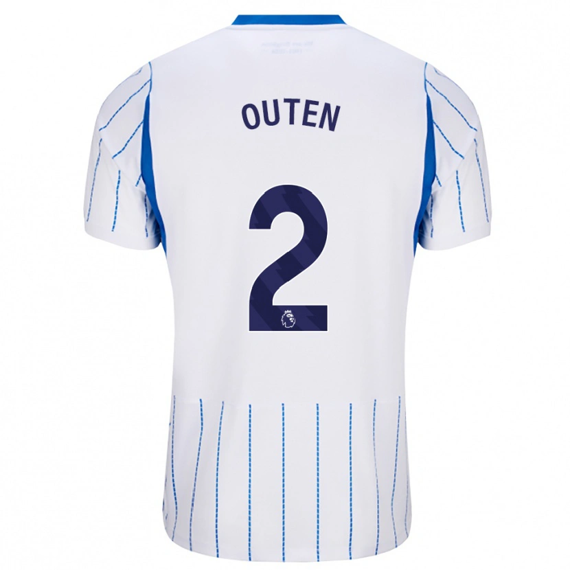 Danxen Børn Theo Outen #2 Jægerblå Hvid Udebane Spillertrøjer 2026/27 Trøje T-Shirt