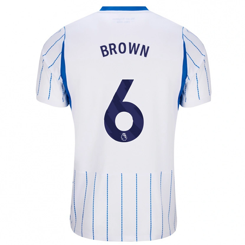Danxen Børn Harrison Brown #6 Jægerblå Hvid Udebane Spillertrøjer 2026/27 Trøje T-Shirt