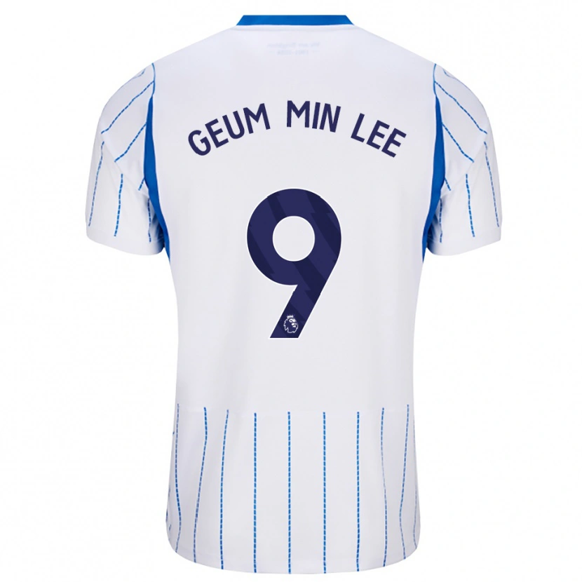 Danxen Børn Lee Geum-Min #9 Jægerblå Hvid Udebane Spillertrøjer 2026/27 Trøje T-Shirt