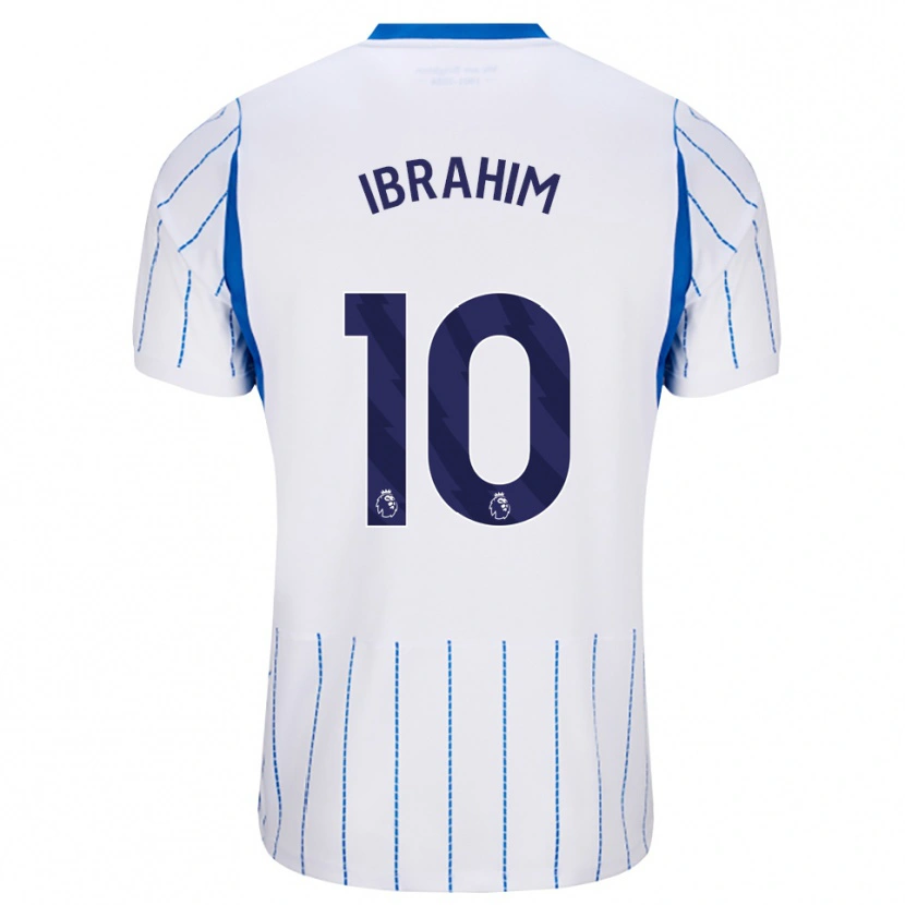 Danxen Børn Younes Ibrahim #10 Jægerblå Hvid Udebane Spillertrøjer 2026/27 Trøje T-Shirt