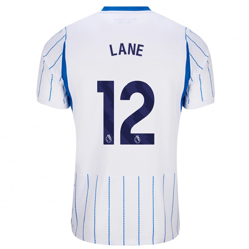 Danxen Børn Darius Lane #12 Jægerblå Hvid Udebane Spillertrøjer 2026/27 Trøje T-Shirt