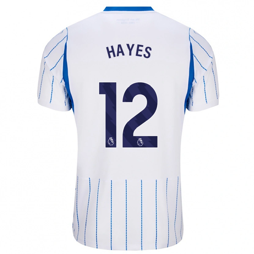 Danxen Børn Caitlin Hayes #12 Jægerblå Hvid Udebane Spillertrøjer 2026/27 Trøje T-Shirt