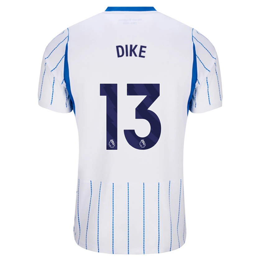 Danxen Børn Michael Dike #13 Jægerblå Hvid Udebane Spillertrøjer 2026/27 Trøje T-Shirt