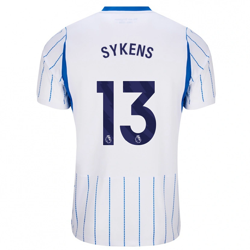 Danxen Børn Rory Sykens #13 Jægerblå Hvid Udebane Spillertrøjer 2026/27 Trøje T-Shirt