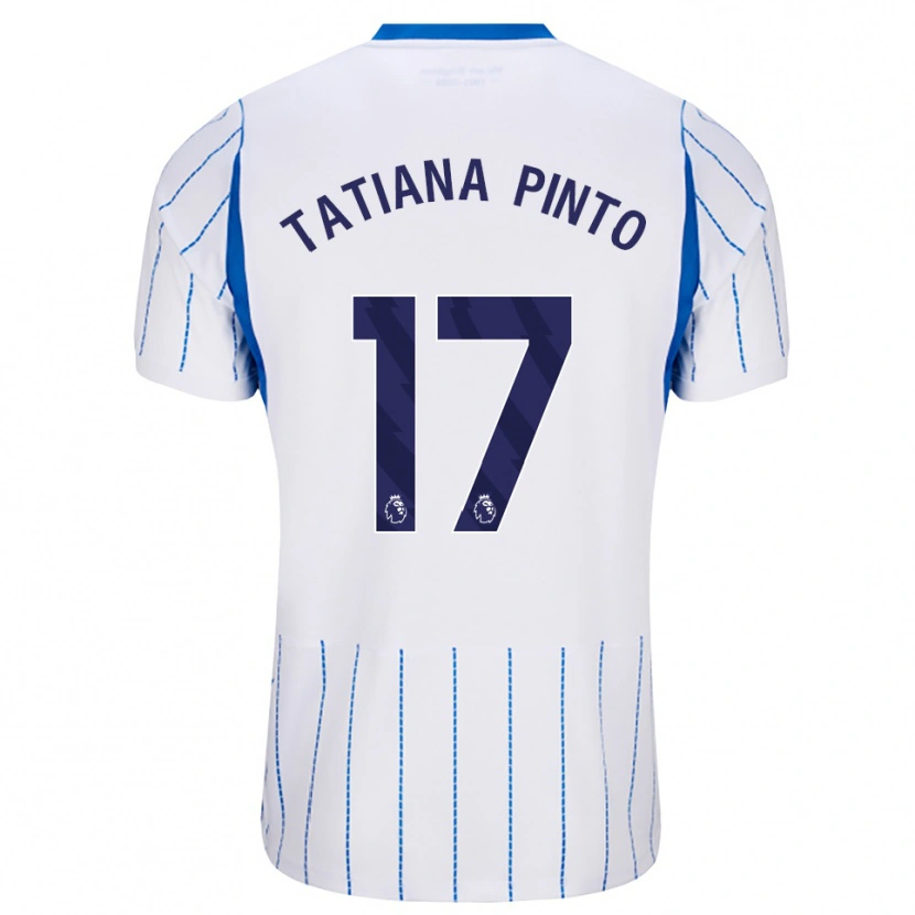 Danxen Børn Tatiana Vanessa Ferreira Pinto #17 Jægerblå Hvid Udebane Spillertrøjer 2026/27 Trøje T-Shirt