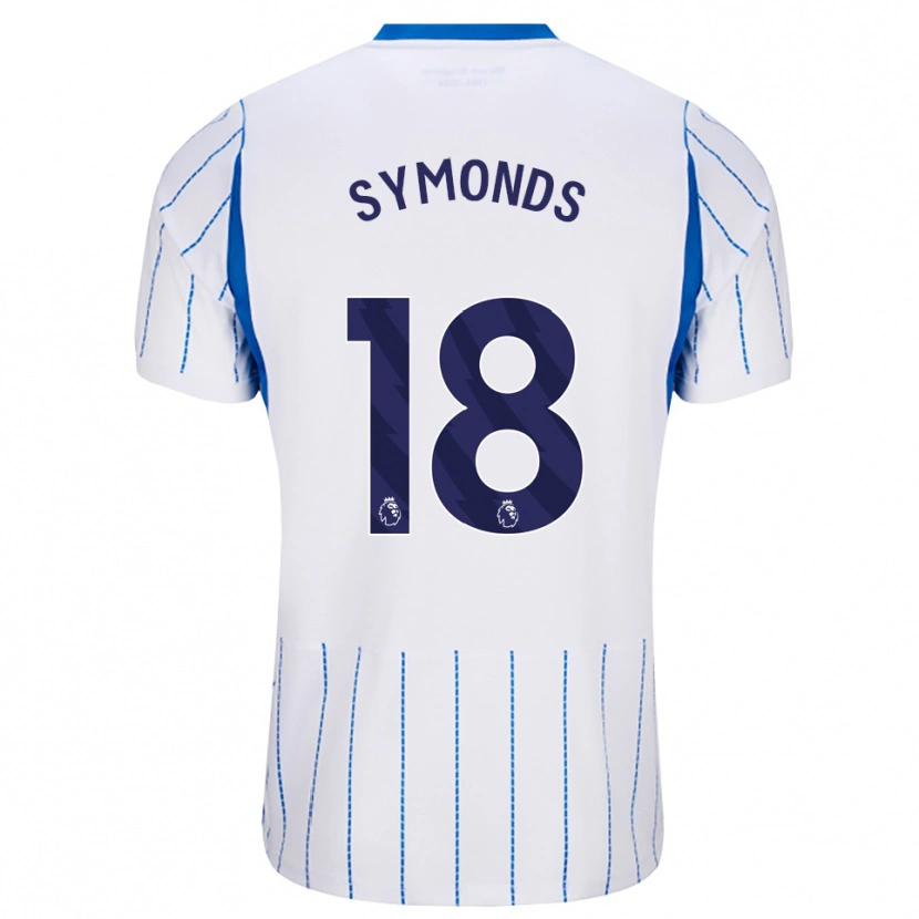 Danxen Børn Maisie Symonds #18 Jægerblå Hvid Udebane Spillertrøjer 2026/27 Trøje T-Shirt