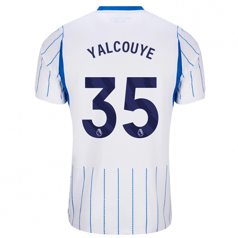 Danxen Børn Malick Yalcouyé #35 Jægerblå Hvid Udebane Spillertrøjer 2026/27 Trøje T-Shirt