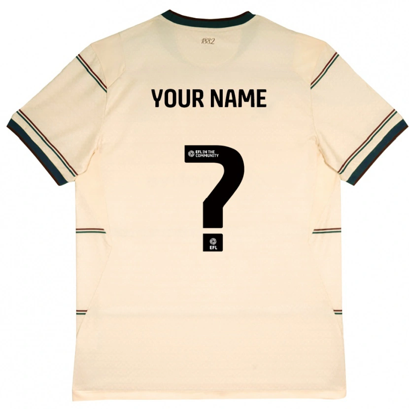 Danxen Børn Dit Navn #0 Beige Vinrød Udebane Spillertrøjer 2026/27 Trøje T-Shirt