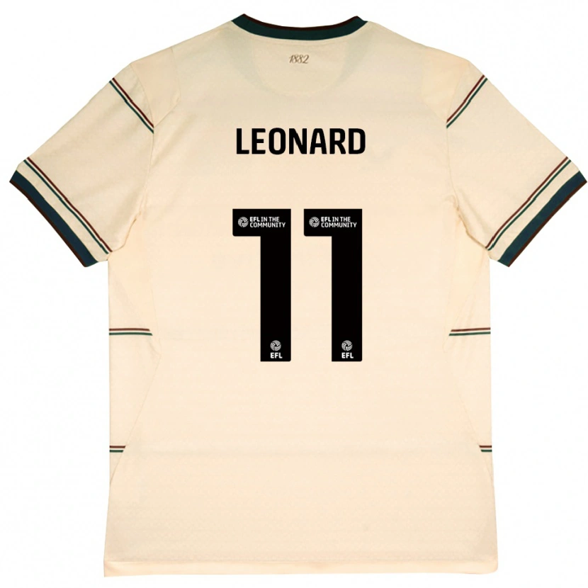 Danxen Børn Tambwe Leonard #11 Beige Vinrød Udebane Spillertrøjer 2026/27 Trøje T-Shirt