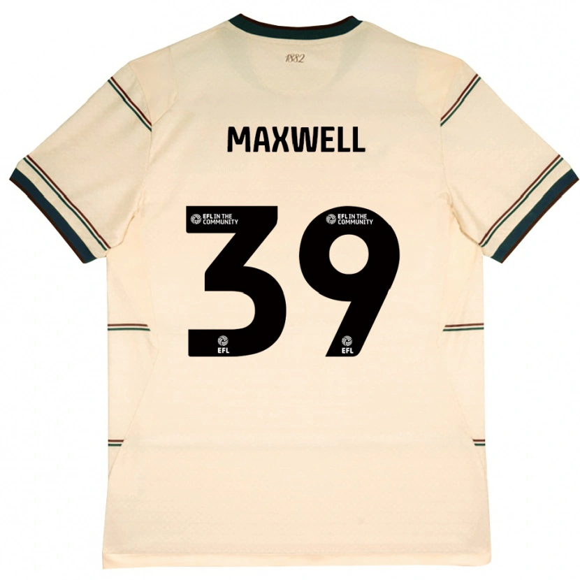 Danxen Børn Danielle Maxwell #39 Beige Vinrød Udebane Spillertrøjer 2026/27 Trøje T-Shirt