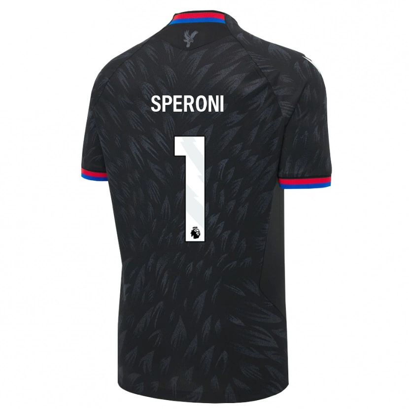 Danxen Børn Thiago Speroni #1 Sort Blå Rød Udebane Spillertrøjer 2026/27 Trøje T-Shirt