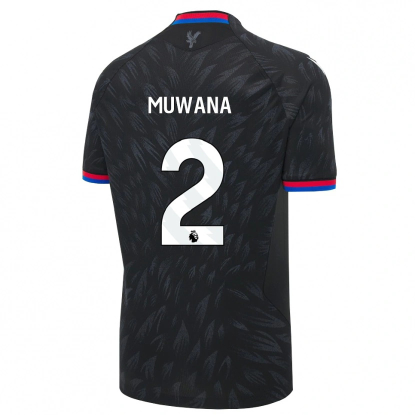 Danxen Børn Joshua Muwana #2 Sort Blå Rød Udebane Spillertrøjer 2026/27 Trøje T-Shirt