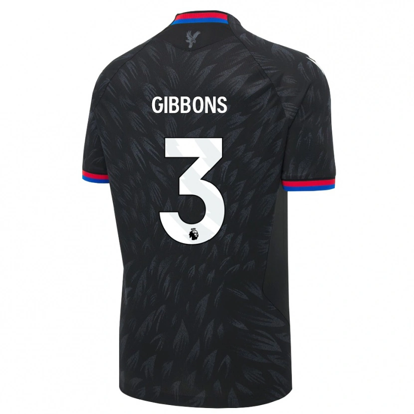 Danxen Børn Felicity Gibbons #3 Sort Blå Rød Udebane Spillertrøjer 2026/27 Trøje T-Shirt