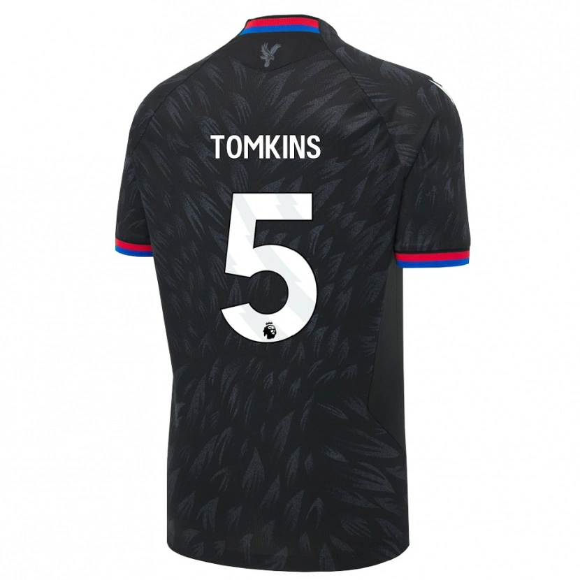 Danxen Børn James Tomkins #5 Sort Blå Rød Udebane Spillertrøjer 2026/27 Trøje T-Shirt