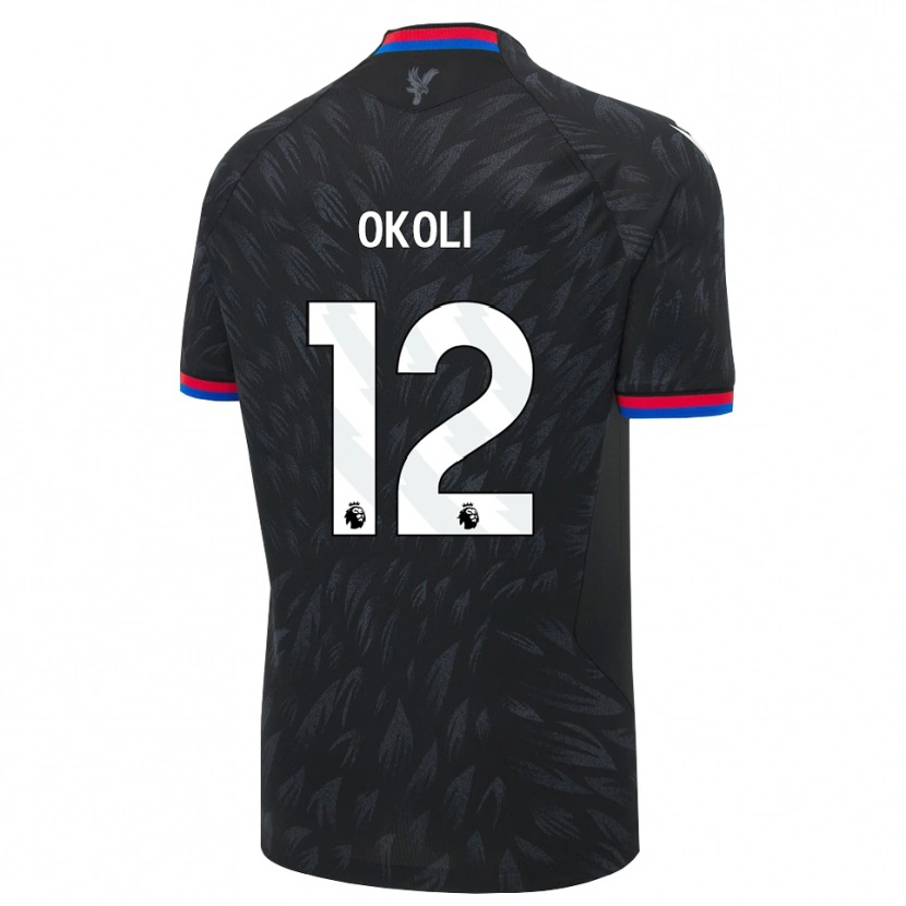 Danxen Børn Chuks Okoli #12 Sort Blå Rød Udebane Spillertrøjer 2026/27 Trøje T-Shirt
