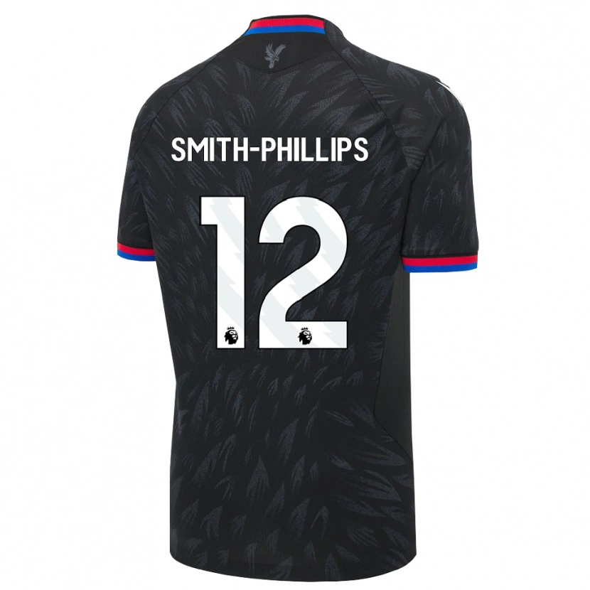 Danxen Børn Kairo Smith-Phillips #12 Sort Blå Rød Udebane Spillertrøjer 2026/27 Trøje T-Shirt