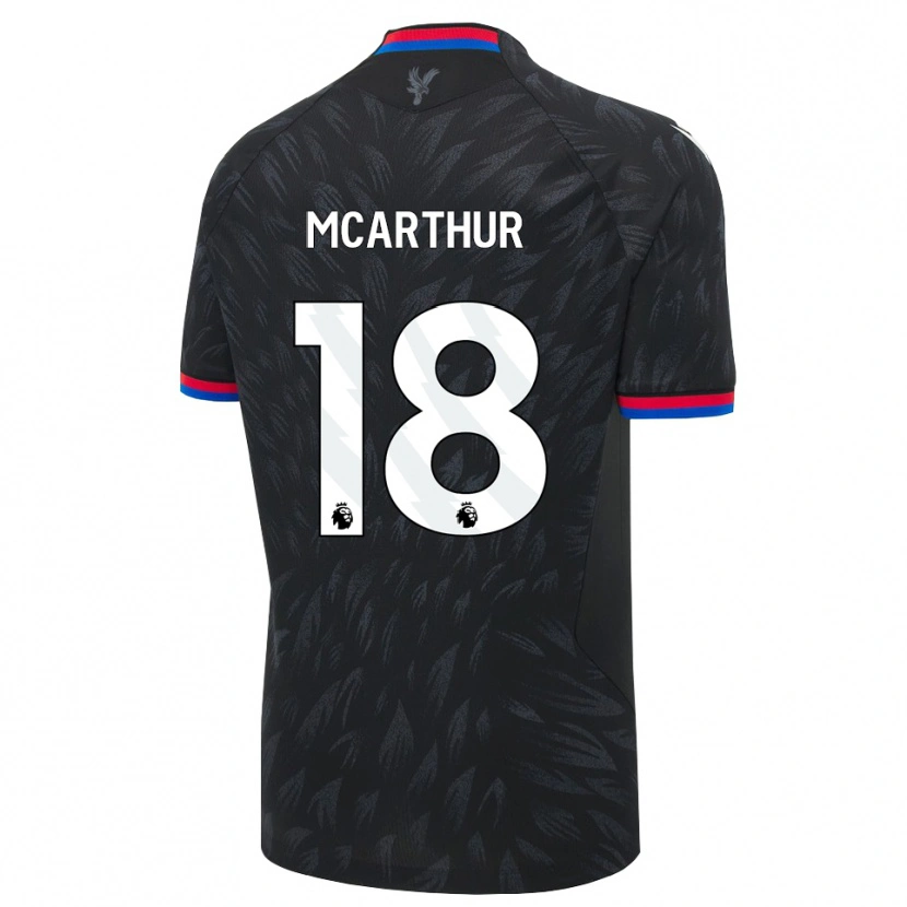Danxen Børn James Mcarthur #18 Sort Blå Rød Udebane Spillertrøjer 2026/27 Trøje T-Shirt