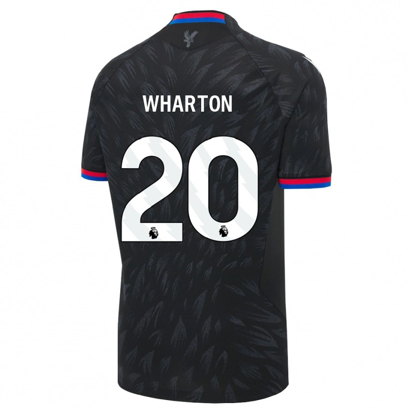 Danxen Børn Adam Wharton #20 Sort Blå Rød Udebane Spillertrøjer 2026/27 Trøje T-Shirt