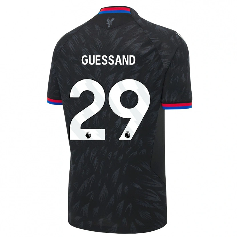 Danxen Børn Evann Guessand #29 Sort Blå Rød Udebane Spillertrøjer 2026/27 Trøje T-Shirt