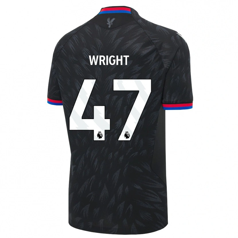 Danxen Børn Annis-Clara Wright #47 Sort Blå Rød Udebane Spillertrøjer 2026/27 Trøje T-Shirt